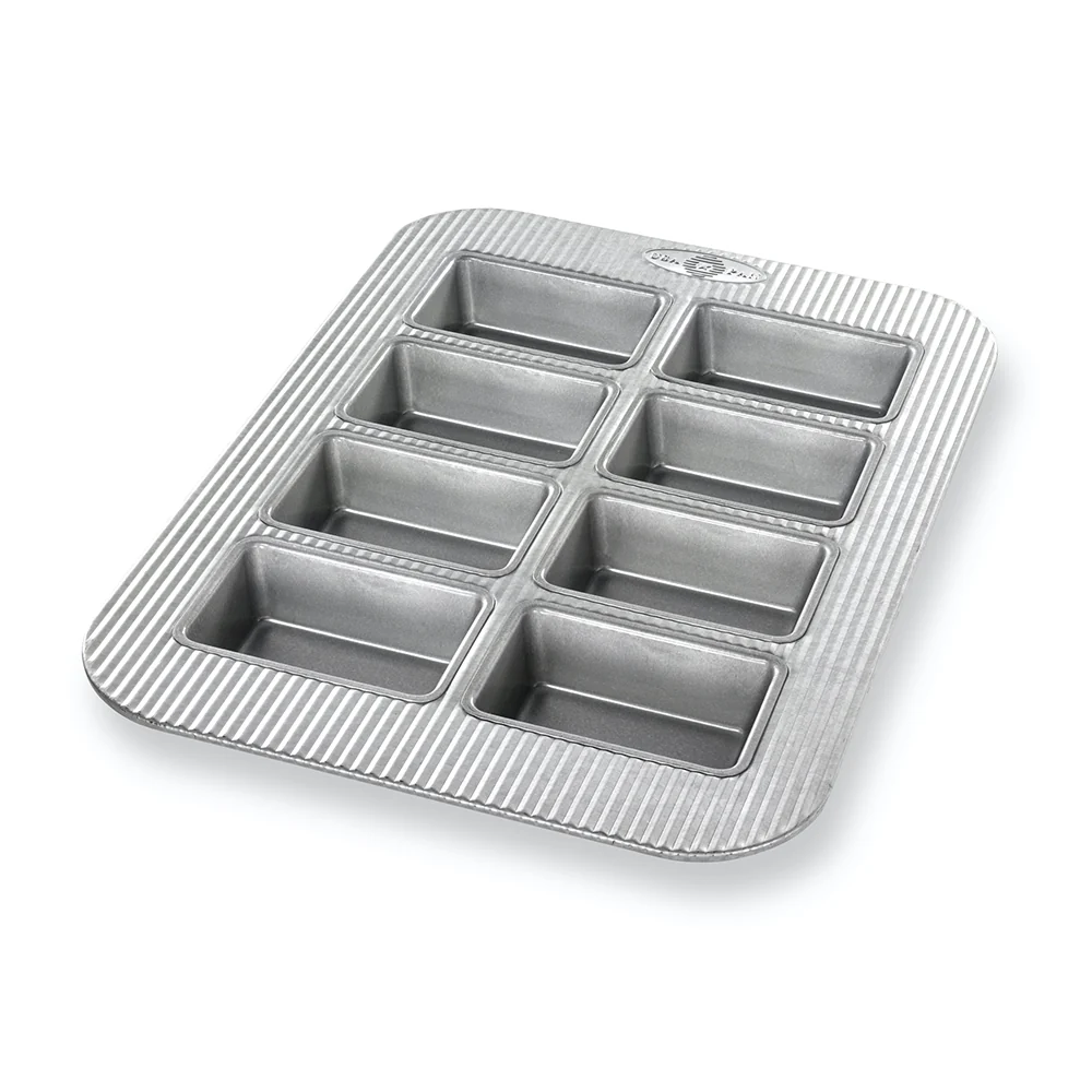 Environmentally Friendly USA PAN 8 Well Mini Loaf Pan Classic
