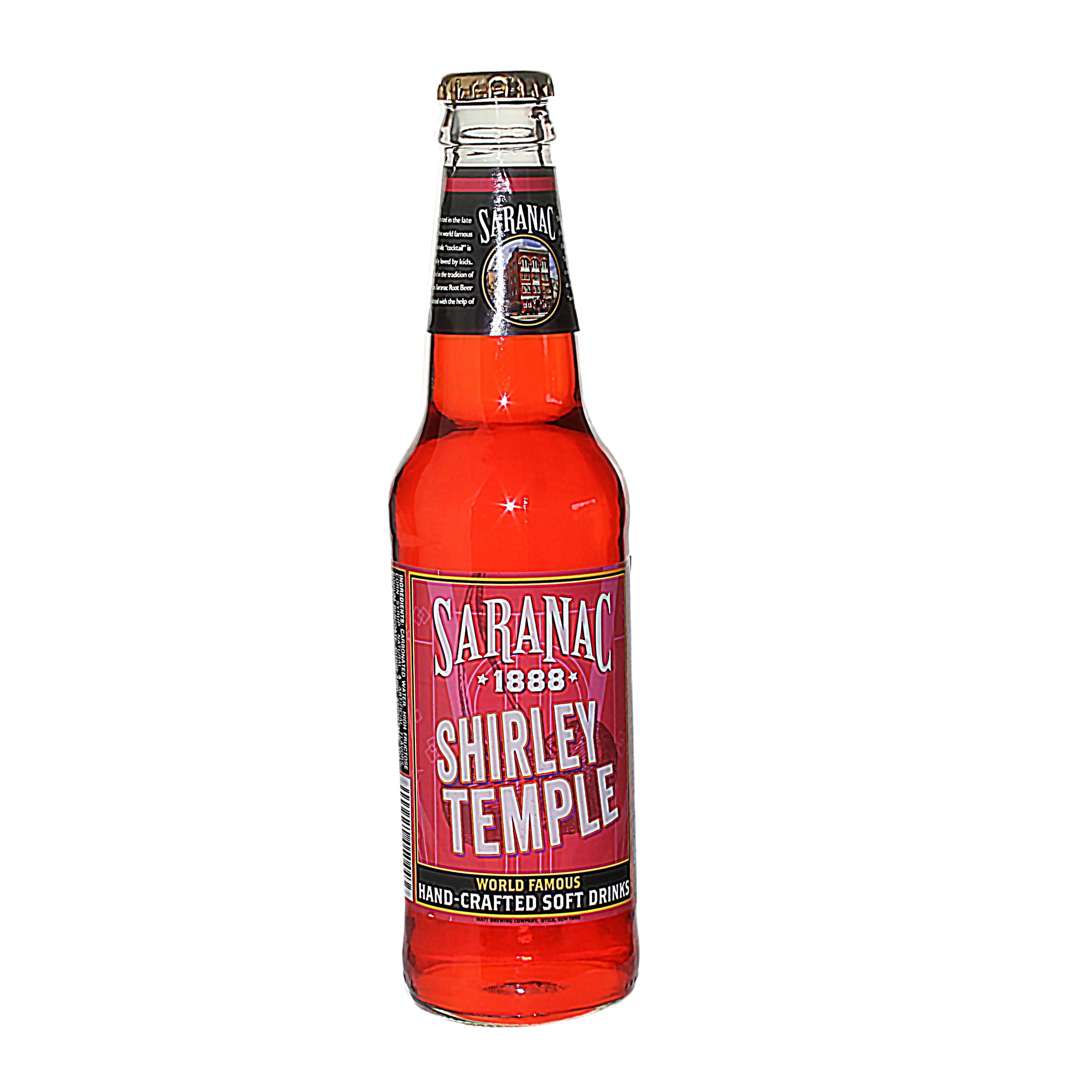 Contemporary Saranac Shirley Temple Soda 12 oz. Comfortable