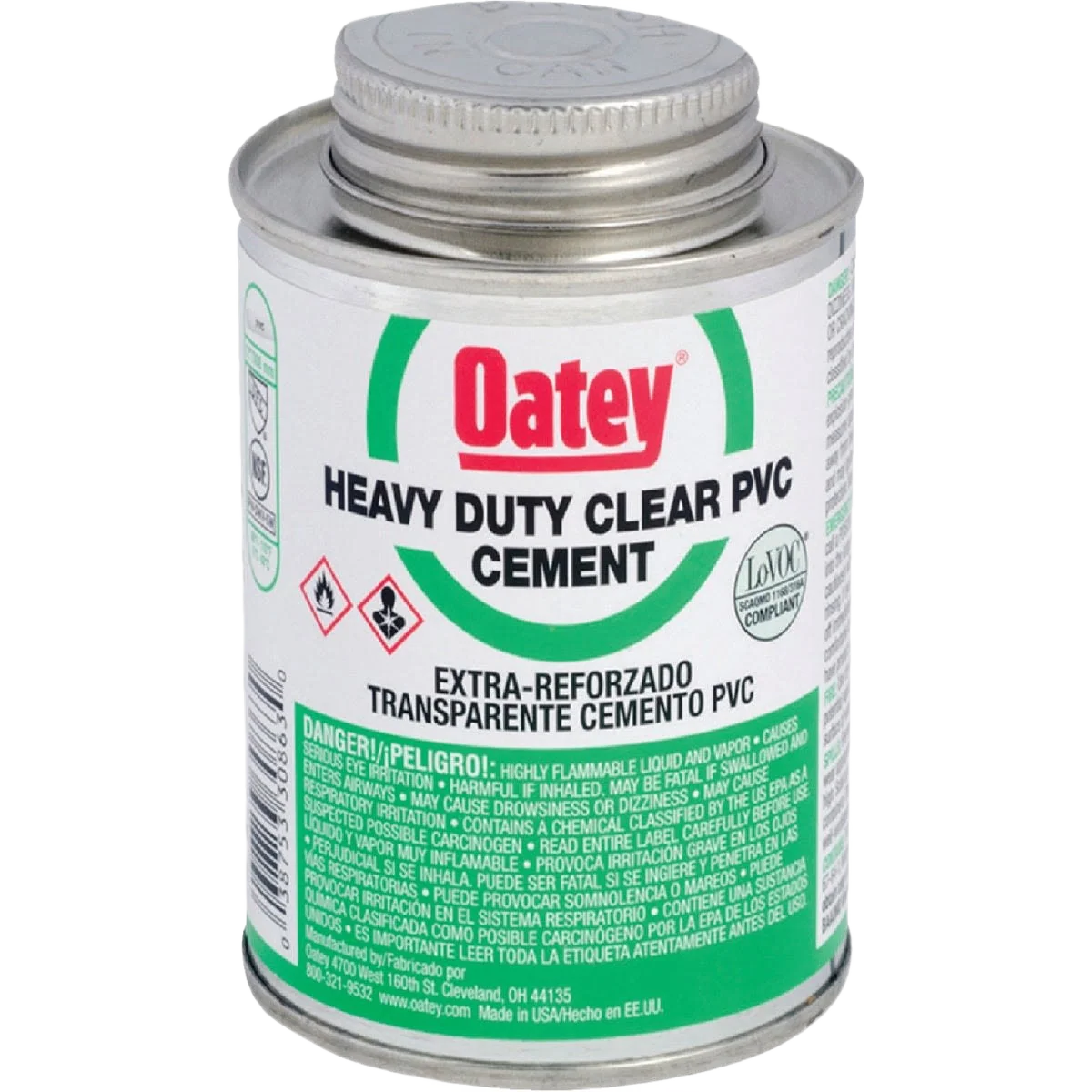 Fine Crafted Oatey 4 Oz. Heavy-Duty Clear PVC Cement Smooth