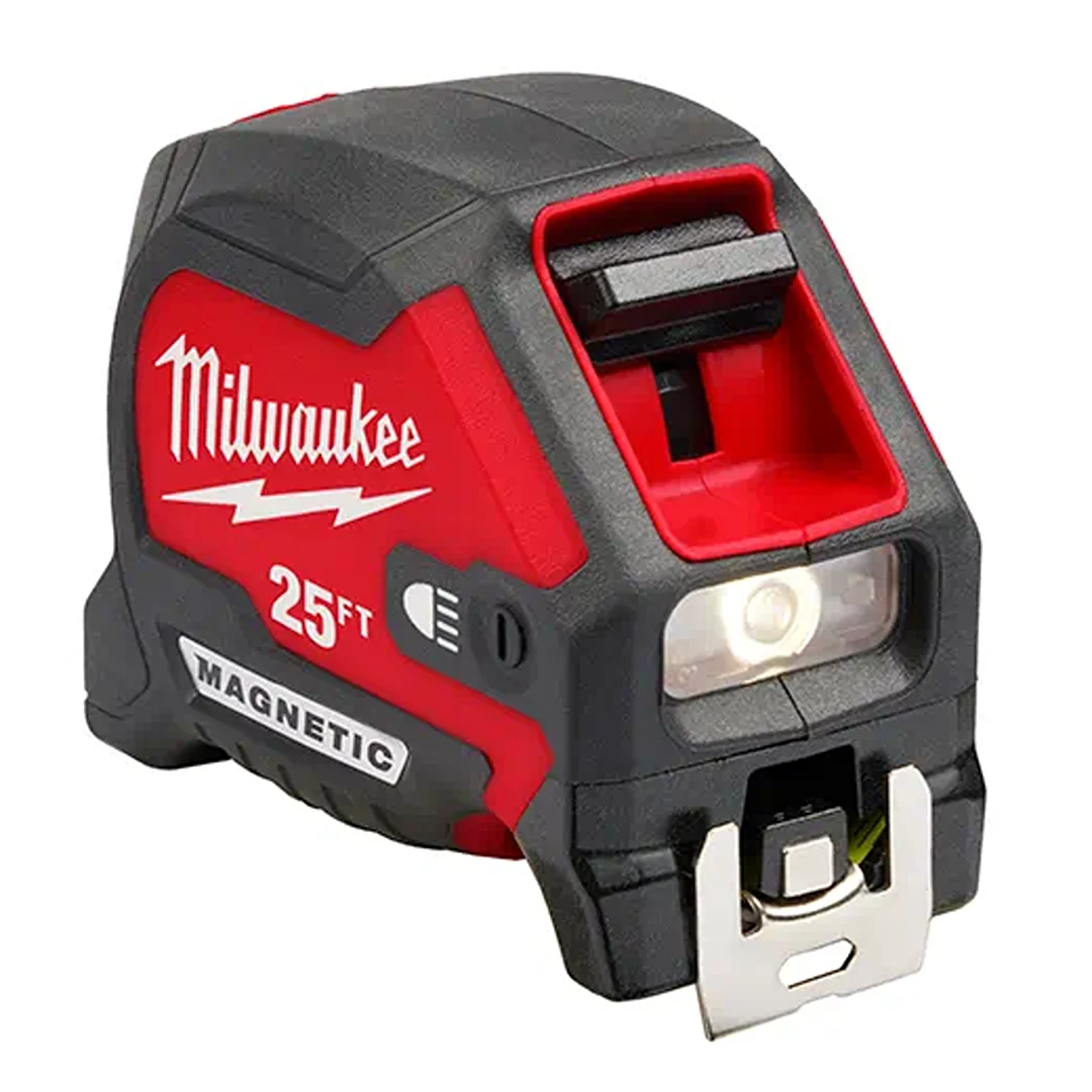 Innovative Milwaukee 25′ Compact Wide Blade Magnetic Tape Measure Genuine