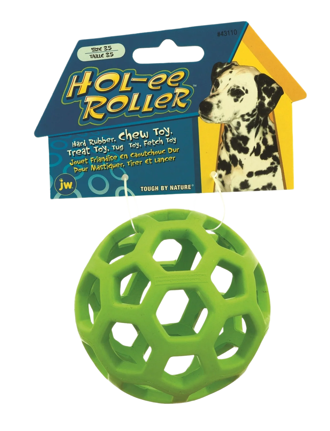 Eco-Friendly Petmate Small Green HOL-EE Roller Dog Toy 5 in. Durable