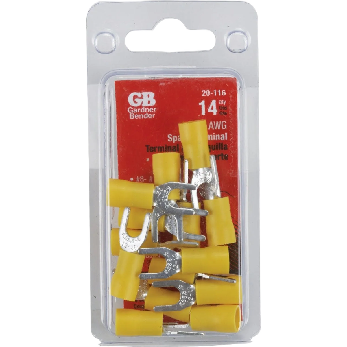 Powerful Gardner Bender 12 to 10 AWG 8 to 10 Yes Spade Terminal 14-Pack Elite