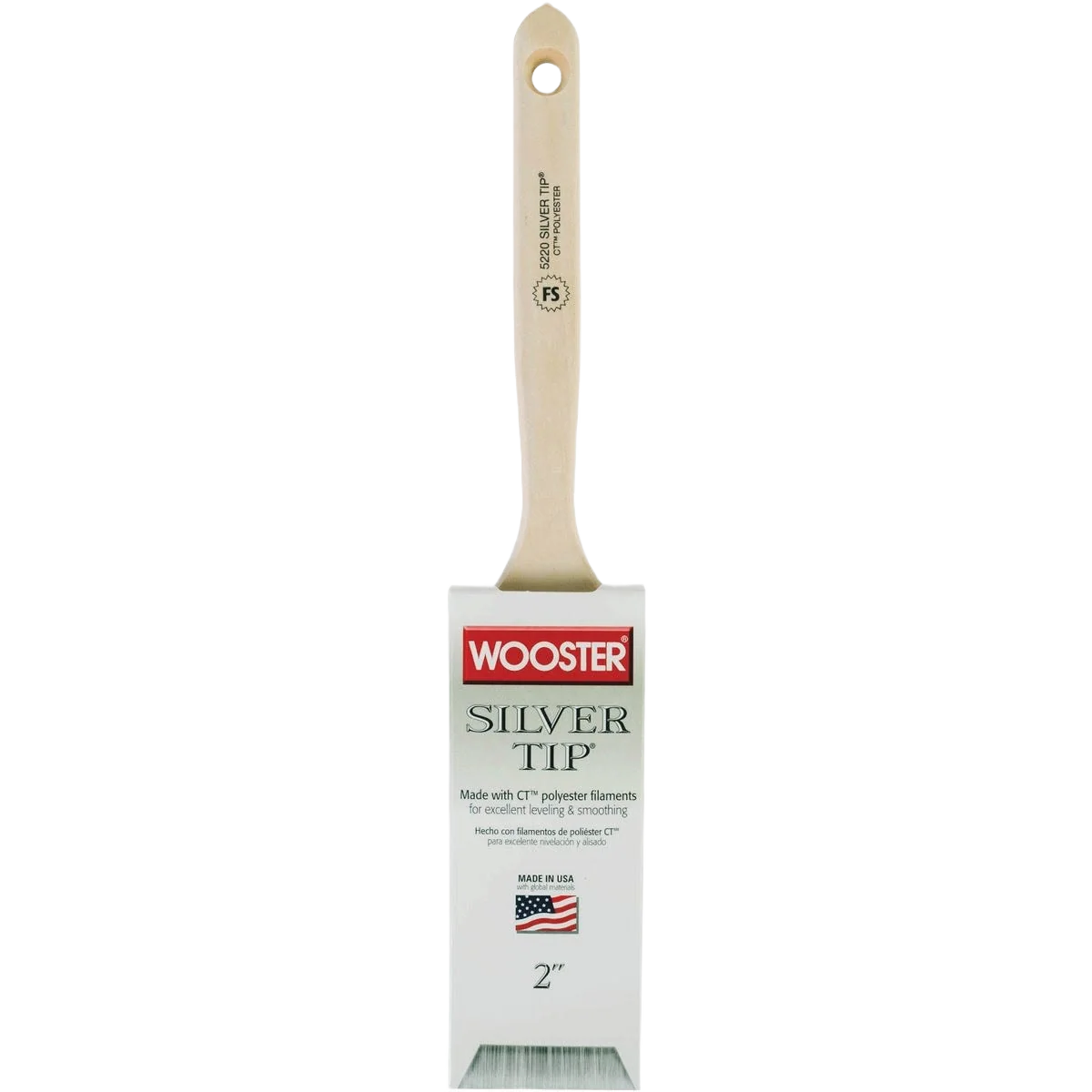 Optimized Wooster Silver Tip Chisel Trim Flat Sash Paint Brush 2 in. Quality