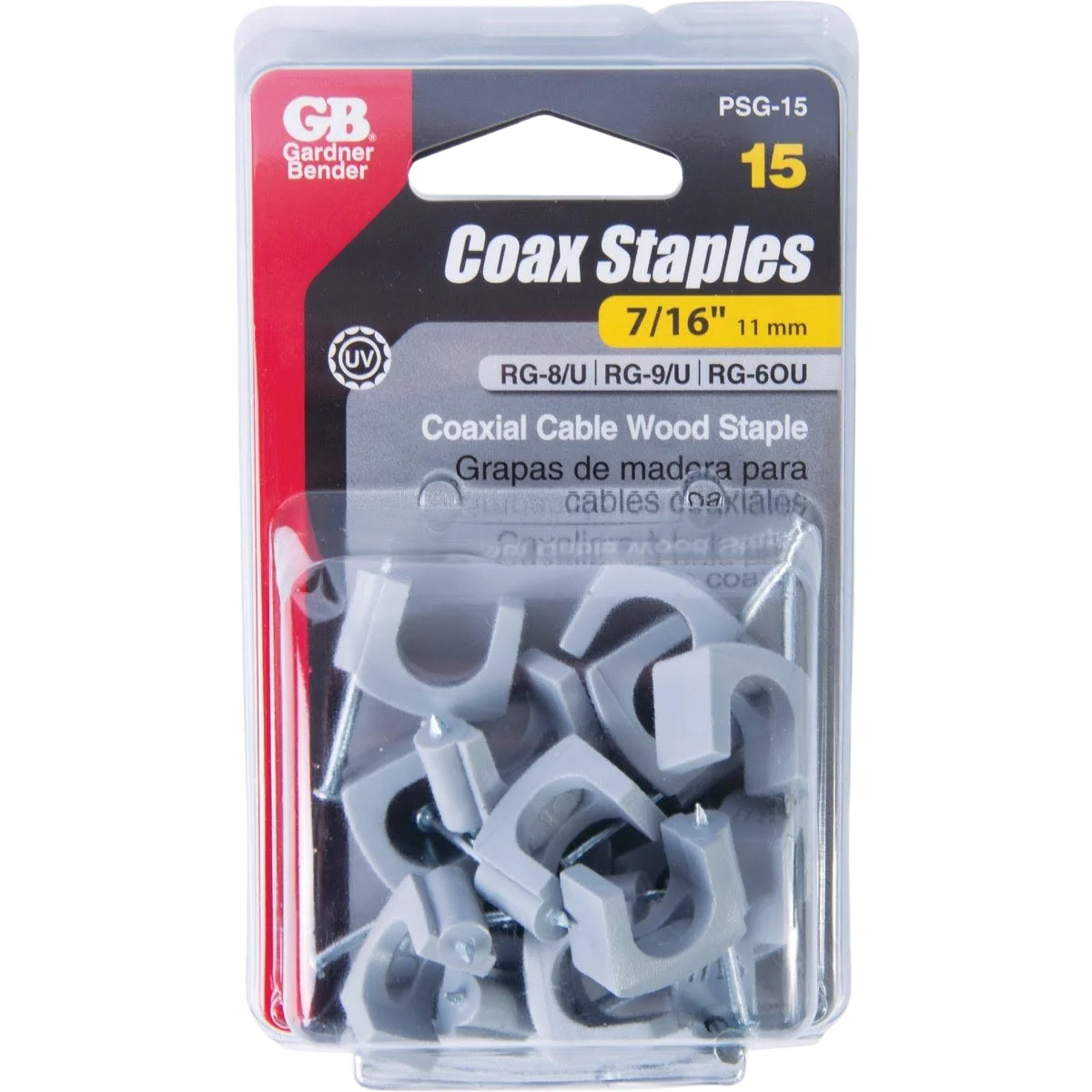 Luxury Gardner Bender 7 16 In. UV Resistant Coaxial Cable Staple 15-Count Trendy
