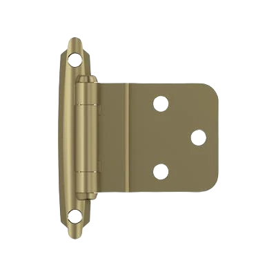 Minimalist Amerock 3 8 Inset Self-Closing Face Mount Golden Champagne Cabinet Hinge Secure