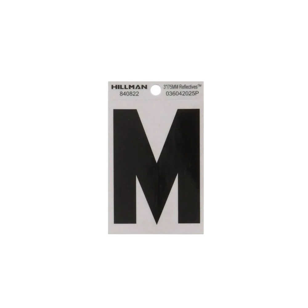 Exclusive Hillman 3 In. Black Silver Mylar – Wide Style – Reflective – M Dependable