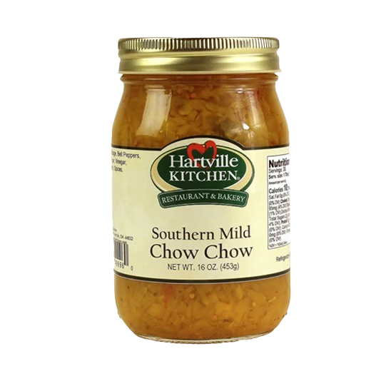 Dependable Hartville Kitchen Southern Mild Chow Chow 16 oz. Breathable