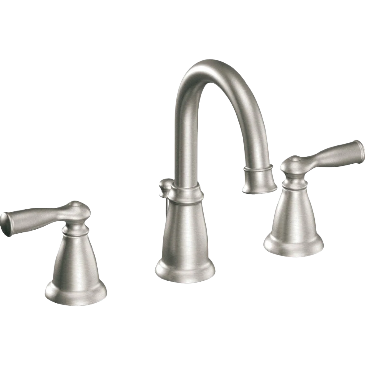 Soft Moen Banbury Brushed Nickel Two Handle High Arc Bathroom Faucet Effective