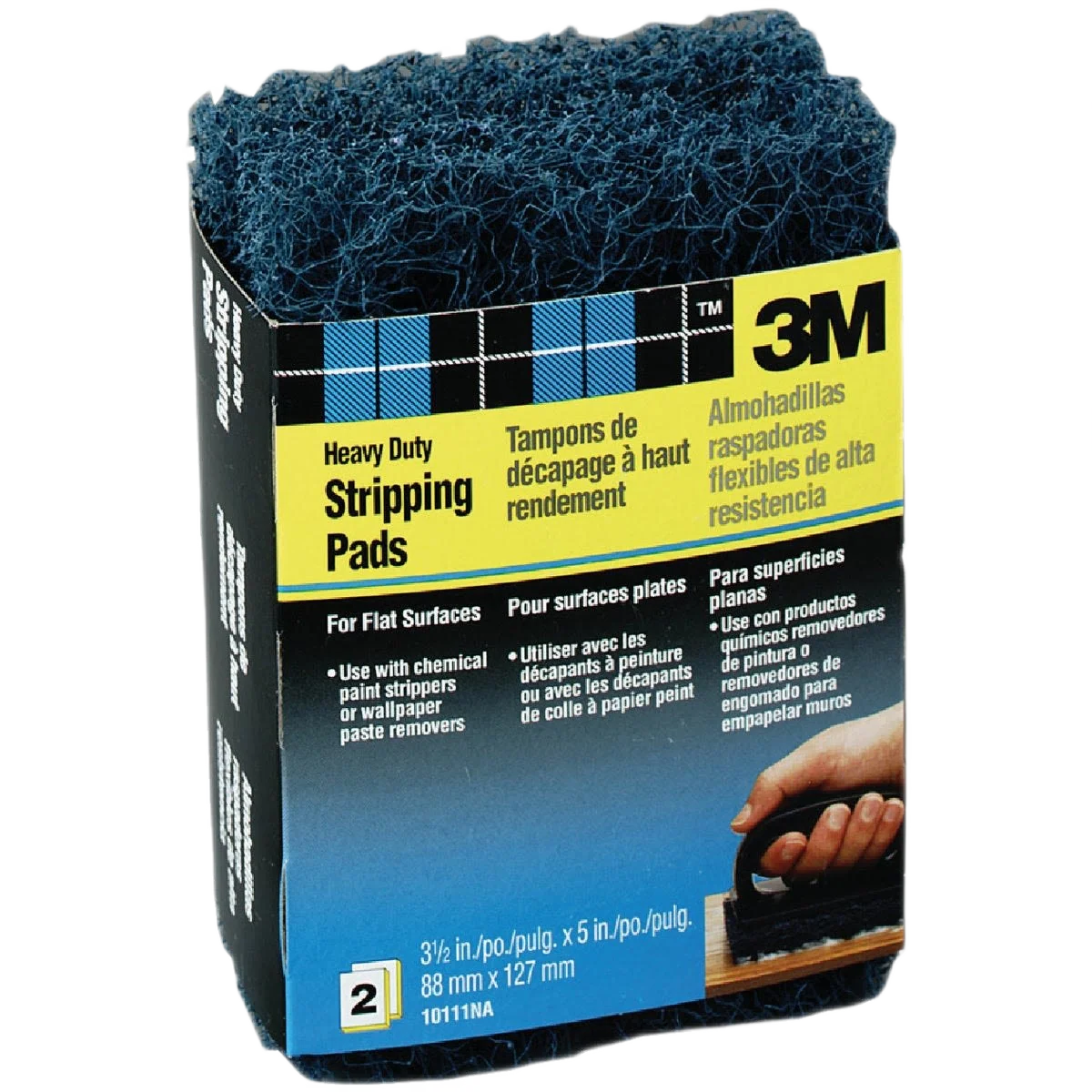 Top-Quality 3M Heavy Duty Paint Stripping Pads 3-1 2 x 5 In. 2-Pack Excellent
