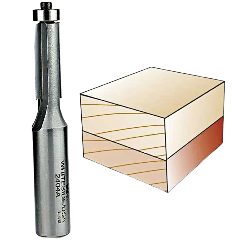 Fashionable Whiteside Flush Trim Bit 1 2 in. SH x 3 8 in. CD x 1 in. CL Excellent