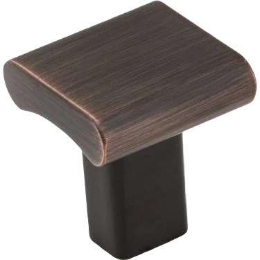 Refined Hardware Resources Park Square Knob Brushed Oil Rubbed Bronze Reusable