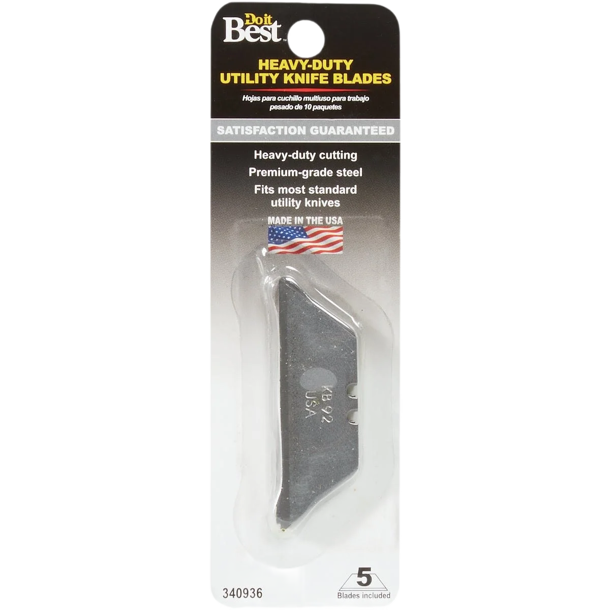 Effective Do it 2-3 8 in. 2-Pt HD Utility Knife Blade 10 Pk Trusted