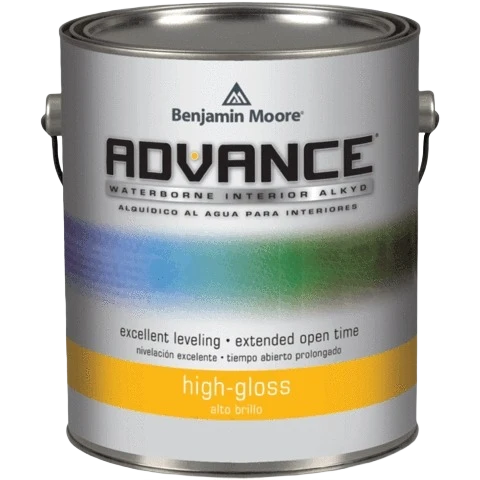 Next-Generation Benjamin Moore Advance Interior Alkyd High Gloss 4X Paint 1 Gallon Professional