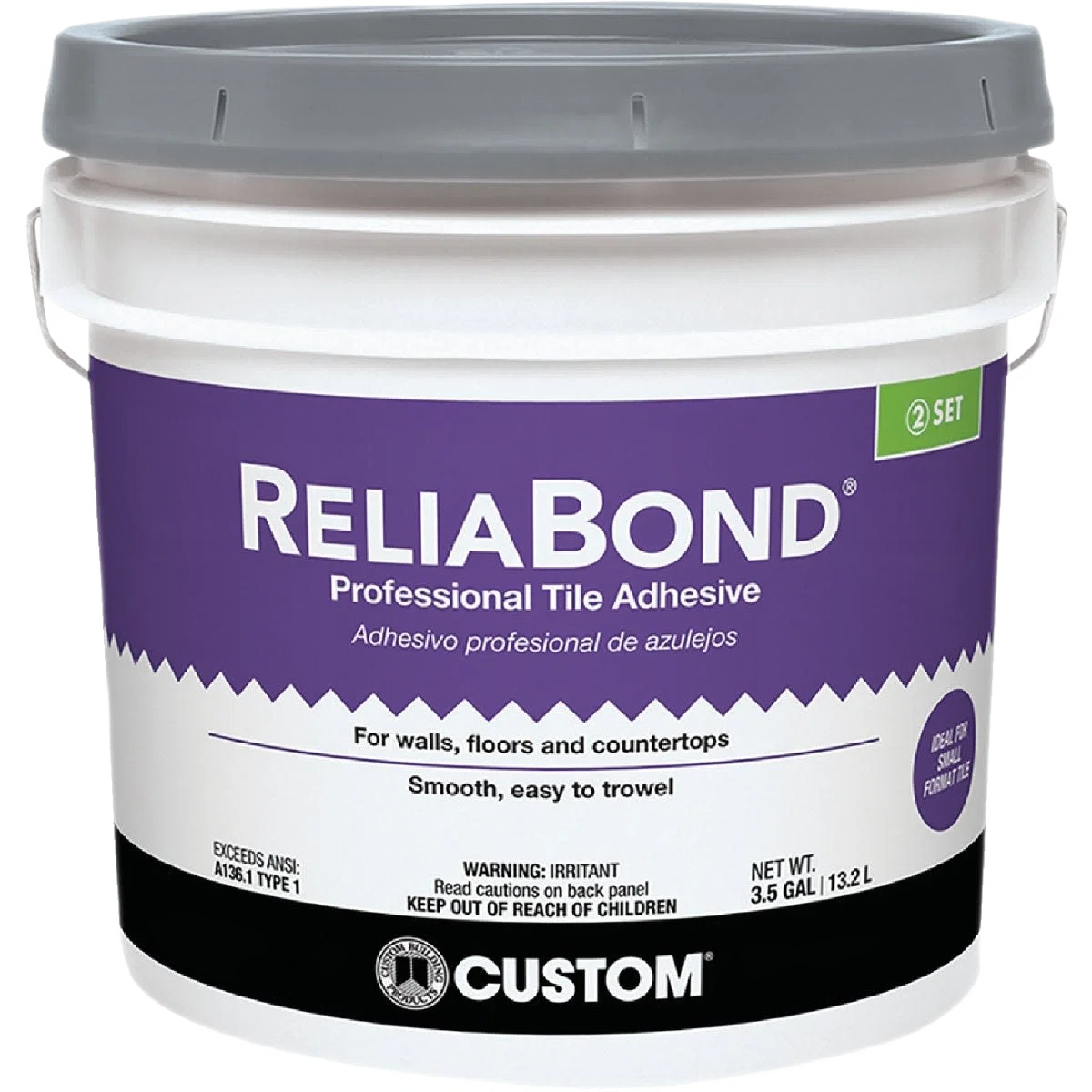 Solid ReliaBond Ceramic Tile Adhesive Selected