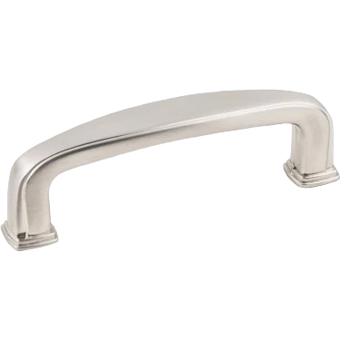 World-Class Kasa 3-inch Flat Round Handle Pull Satin Nickel 8-Pack Selected
