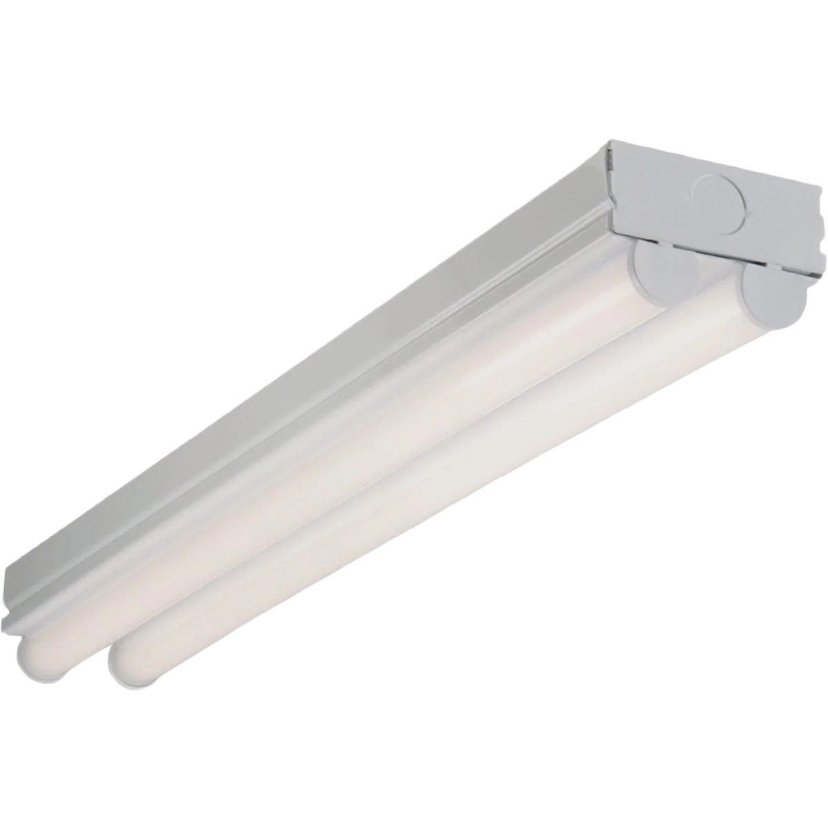 Smooth Metalux White 19.4 Watt Commercial LED Strip Light Fixture 2 ft. Verified