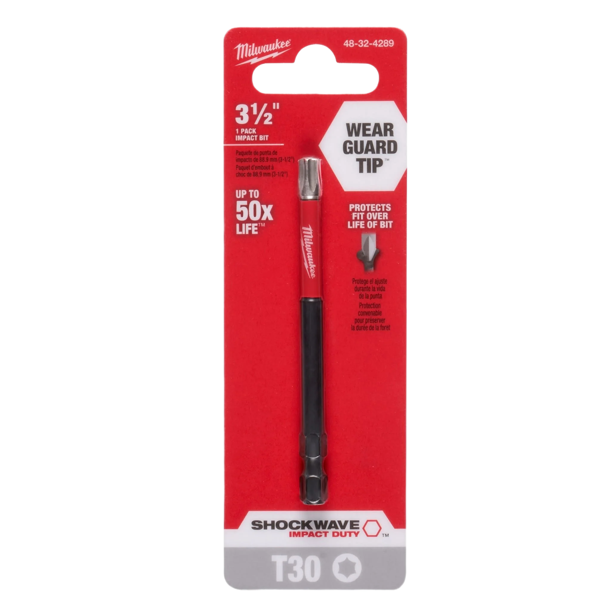 Flexible Milwaukee SHOCKWAVE™ Impact Duty™ 3-1 2 T30 TORX Bit Convenient