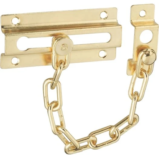 Healthy National Hardware Brass Steel Chain Door Lock Stylish
