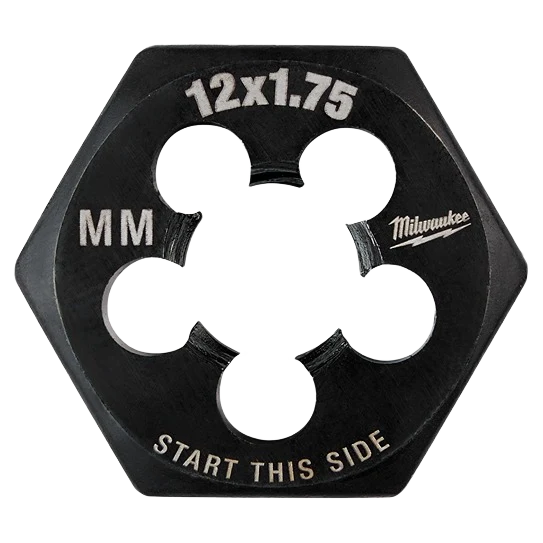 Clean Milwaukee M12-1.75 mm Metric 1 Hex Threading Die Refined
