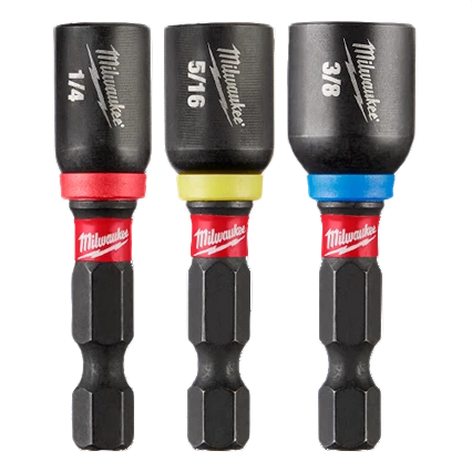 Crafted Milwaukee SHOCKWAVE™ Impact Duty™ 3-PC 1-7 8 Magnetic Nut Driver Set Functional