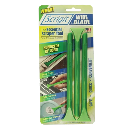 Clean Scrigit Wide Scraper Tool 3-Pack Crafted