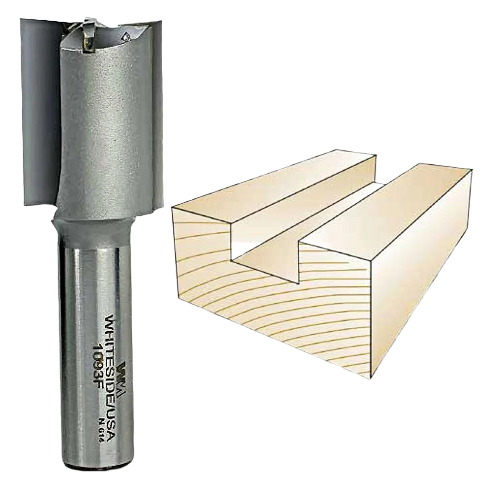 Recyclable Whiteside Straight Bit 1 2 in. SH x 1 in. CD x 1-1 4 in. CL Lightweight