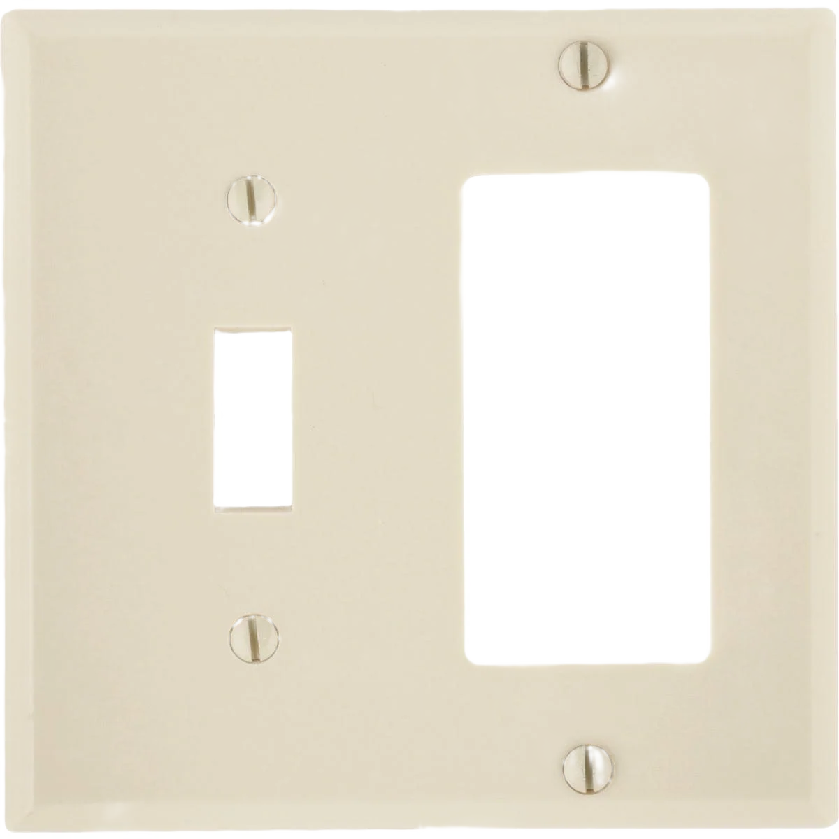 Lightweight Leviton Decora Ivory 2-Gang Thermoset Single Toggle Rocker Wall Plate Solid