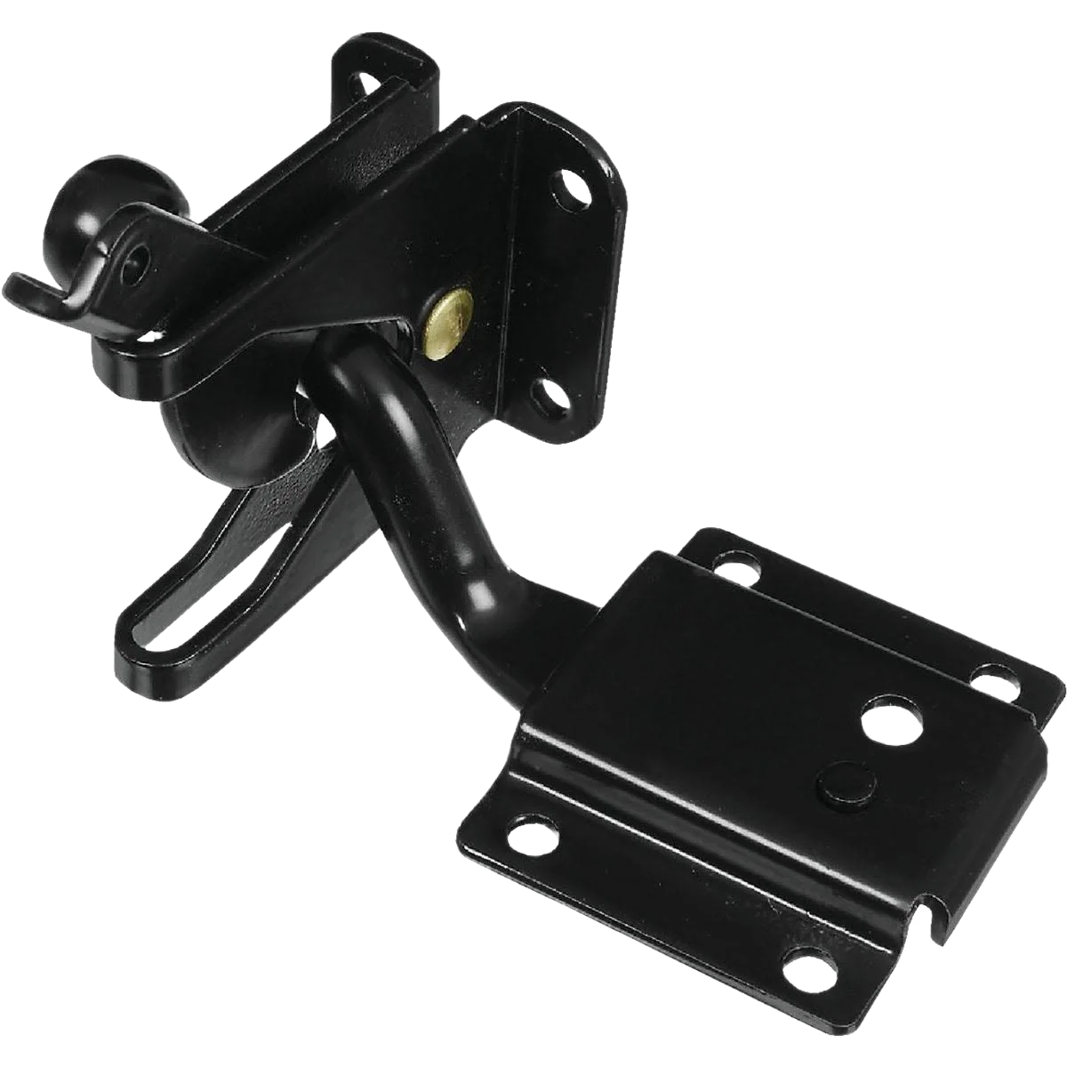 Dependable National Hardware 4 Black MaxLatch Sag Compensating Latch Proven