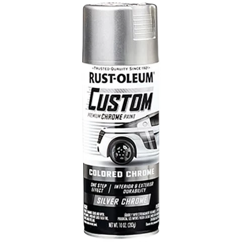 User-Friendly Rust-Oleum Automotive Silver Custom Chrome Spray Paint 10 oz. Original