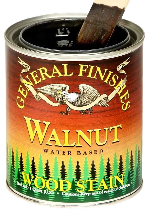 Expertly Made General Finishes Walnut Water Based Wood Stain 1 Pint Excellent