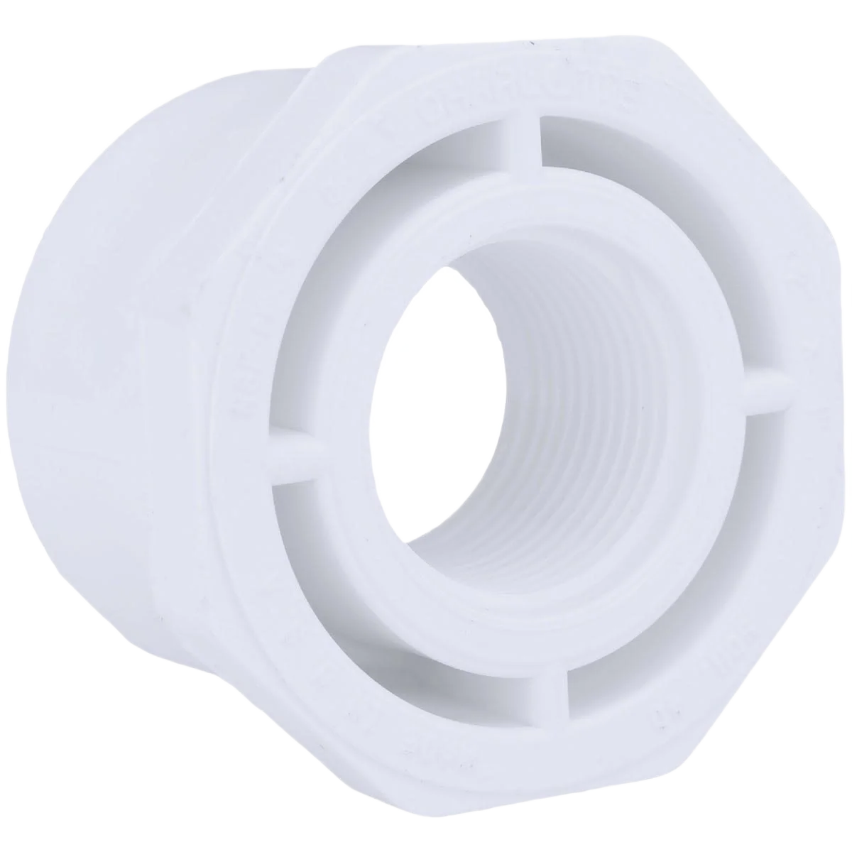 Green Charlotte Pipe Schedule 40 Bushing PVC Bushing 2 In. SPG x 1 In. FPT Excellent