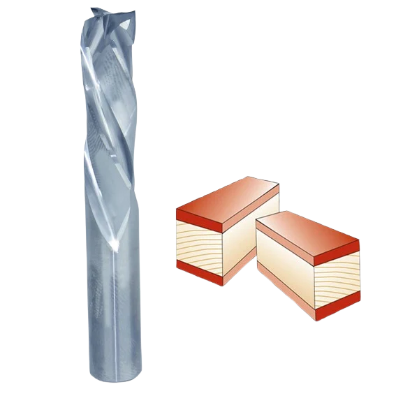 Specialty Whiteside Spiral Up Downcut Bit 1 2 in. SH x 1 2 in. CD x 1-1 4 in. CL Functional