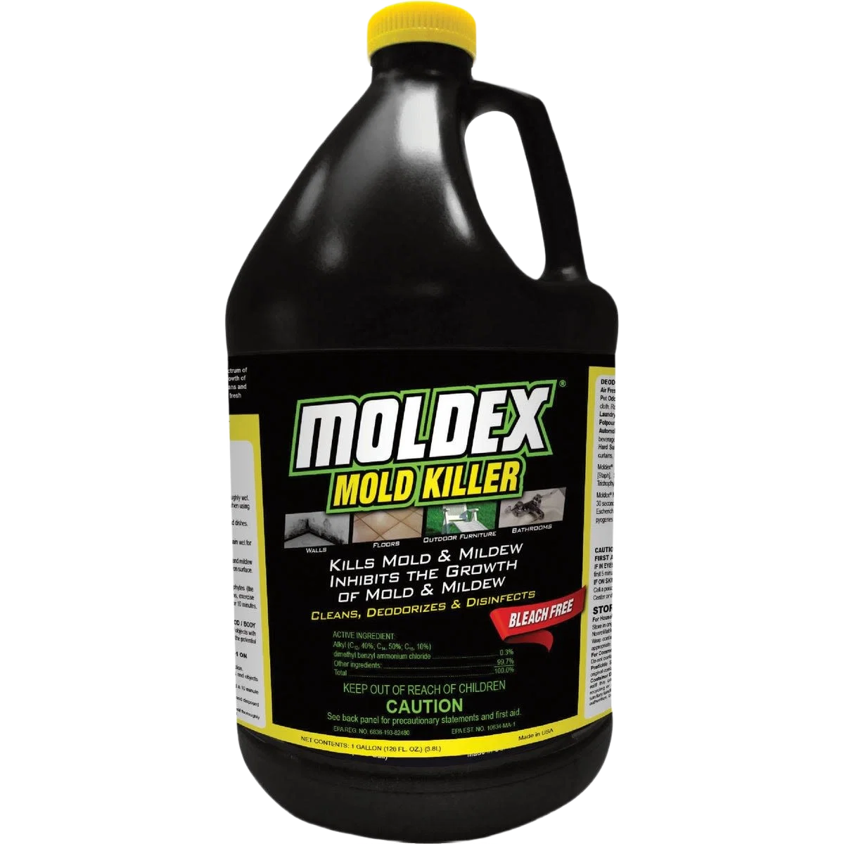 World-Class Moldex Ready-To-Use Disinfectant Mold Killer 1 Gallon Breathable