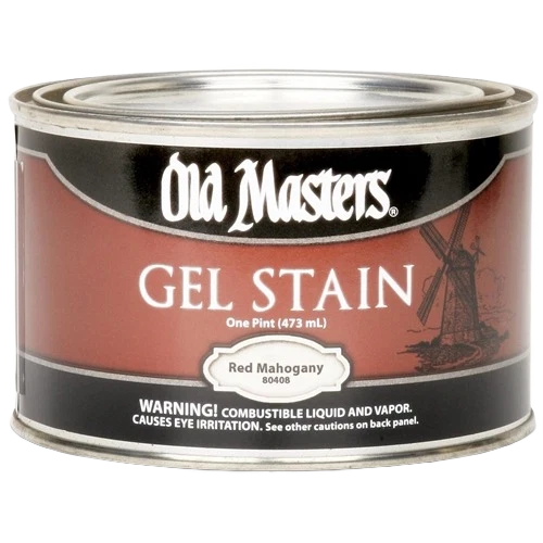 Refined Old Masters Red Mahogany Oil Base Gel Stain 1 Pint Clean