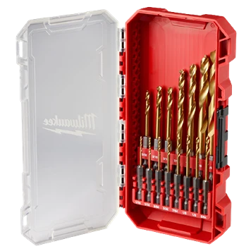 High-Quality Milwaukee SHOCKWAVE™ Impact Duty™ RED HELIX™ 15-PC Titanium Drill Bit Set Refined