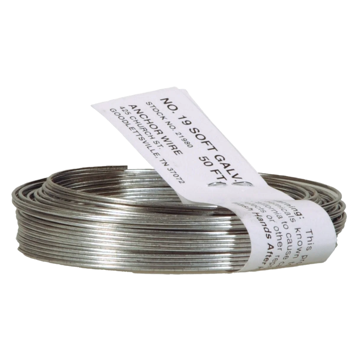 Modern Hillman 50′ 19 Ga. Galvanized Mechanics and Stovepipe Wire Coil Recyclable
