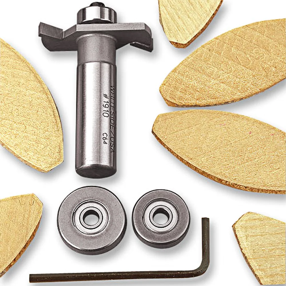 Superior Whiteside Biscuit Joining Bit Kit 1 4 in. Shank Crafted
