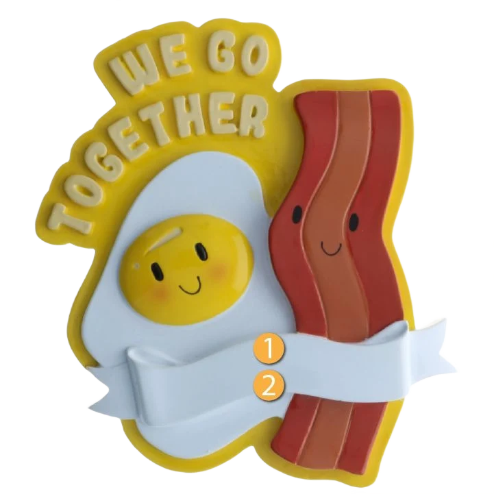 Long-Lasting PolarX Personalized We Go Together Ornament Minimalist