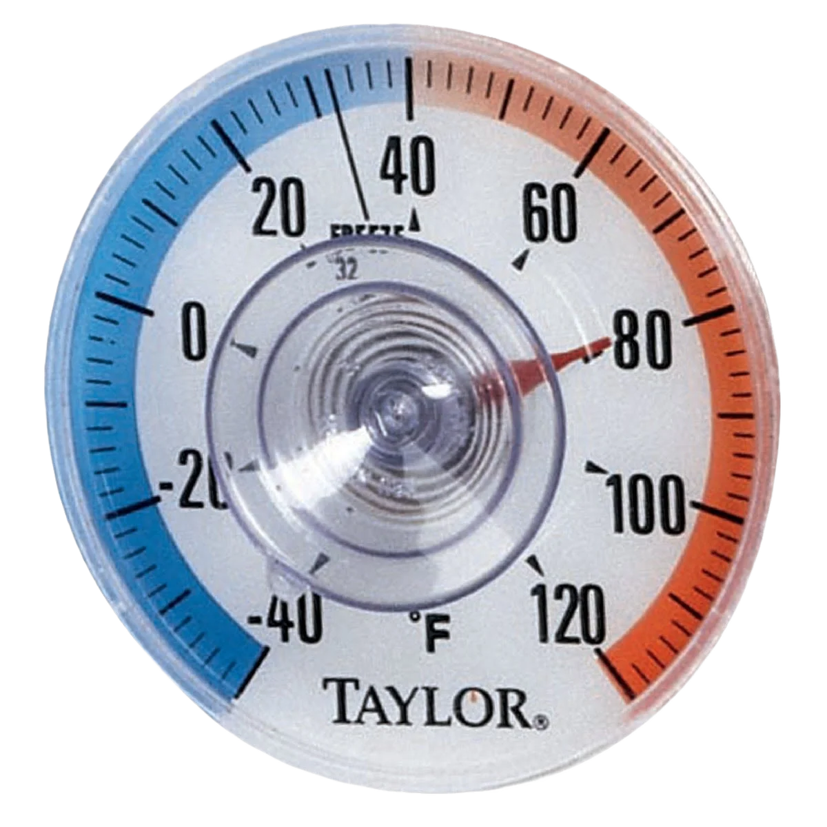 Prestigious Taylor Stick-on Dial Window Thermometer 3.5 in. Safe