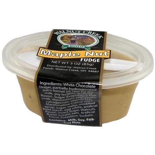 Original Walnut Creek Maple Nut Fudge Cup 3 oz. Luxury