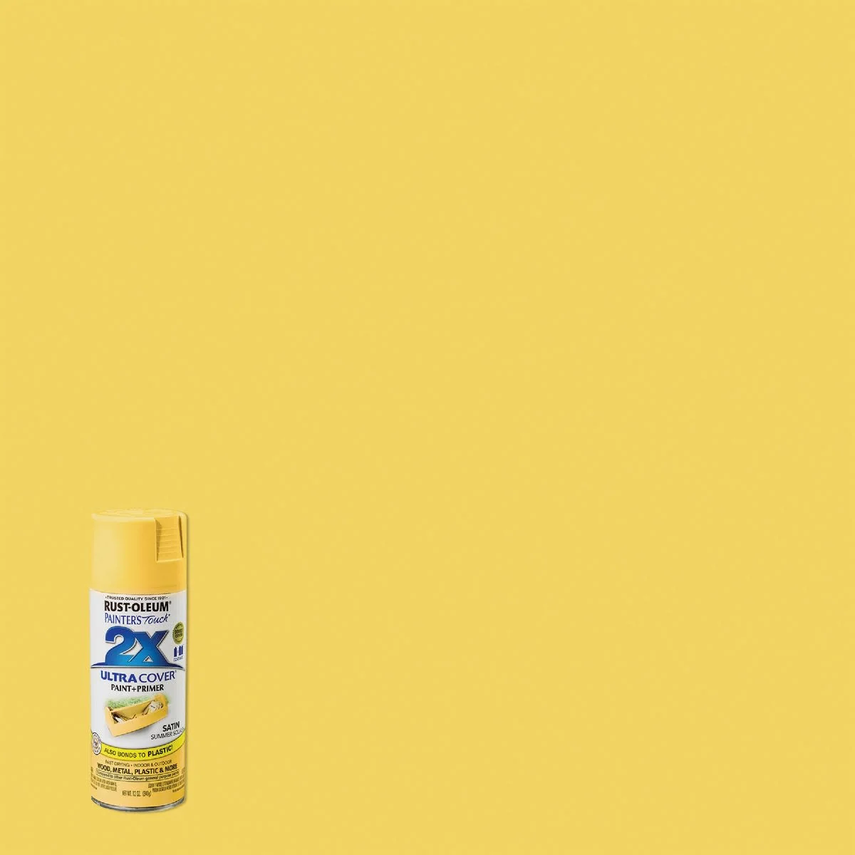 Casual Rust-Oleum Painters’ Touch 2X Summer Squash Satin Spray Paint Primer 12 oz. Advanced