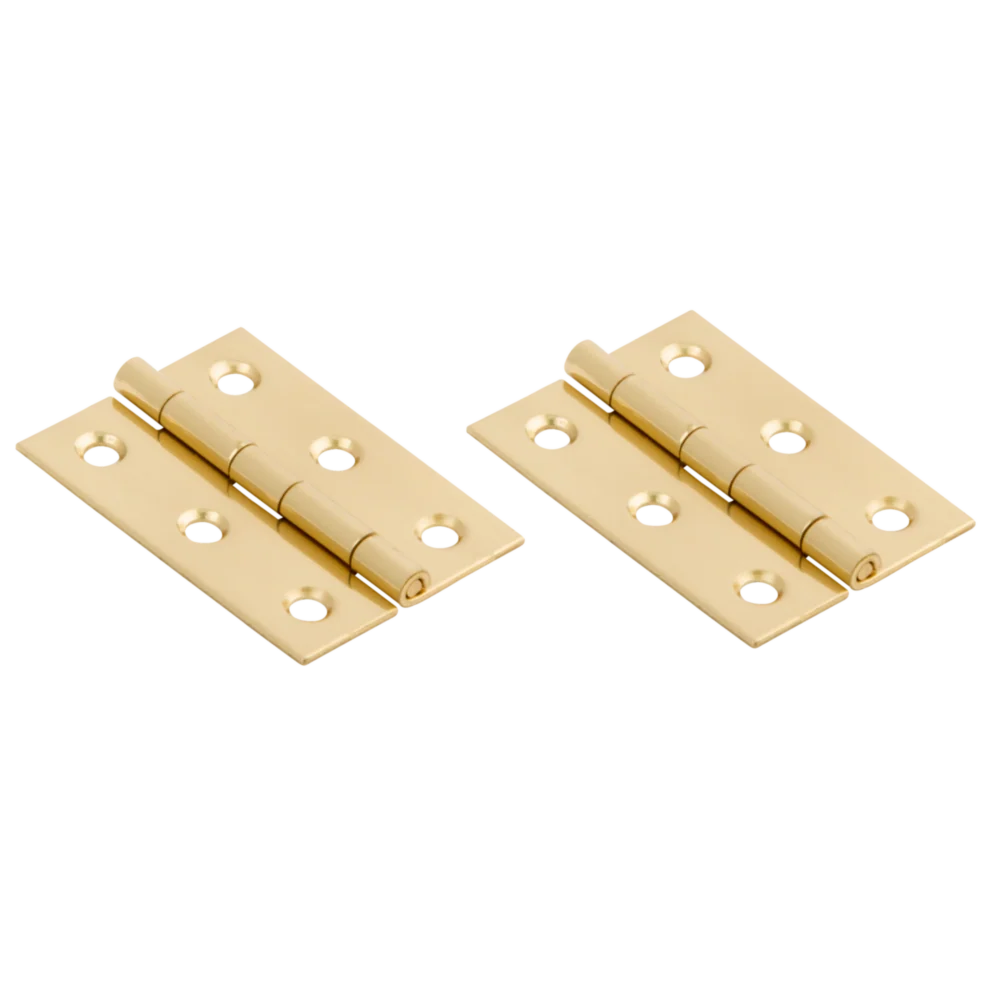 Healthy National Hardware 1-3 8 x 2 Brass Medium Decorative Hinge 2-Pack Enhanced