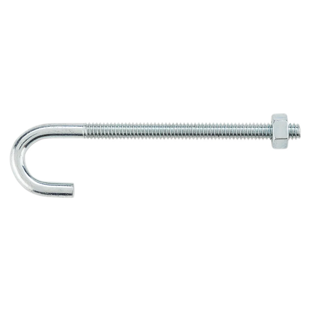 Innovative National Hardware 1 4 x 4 Zinc J Bolt Natural