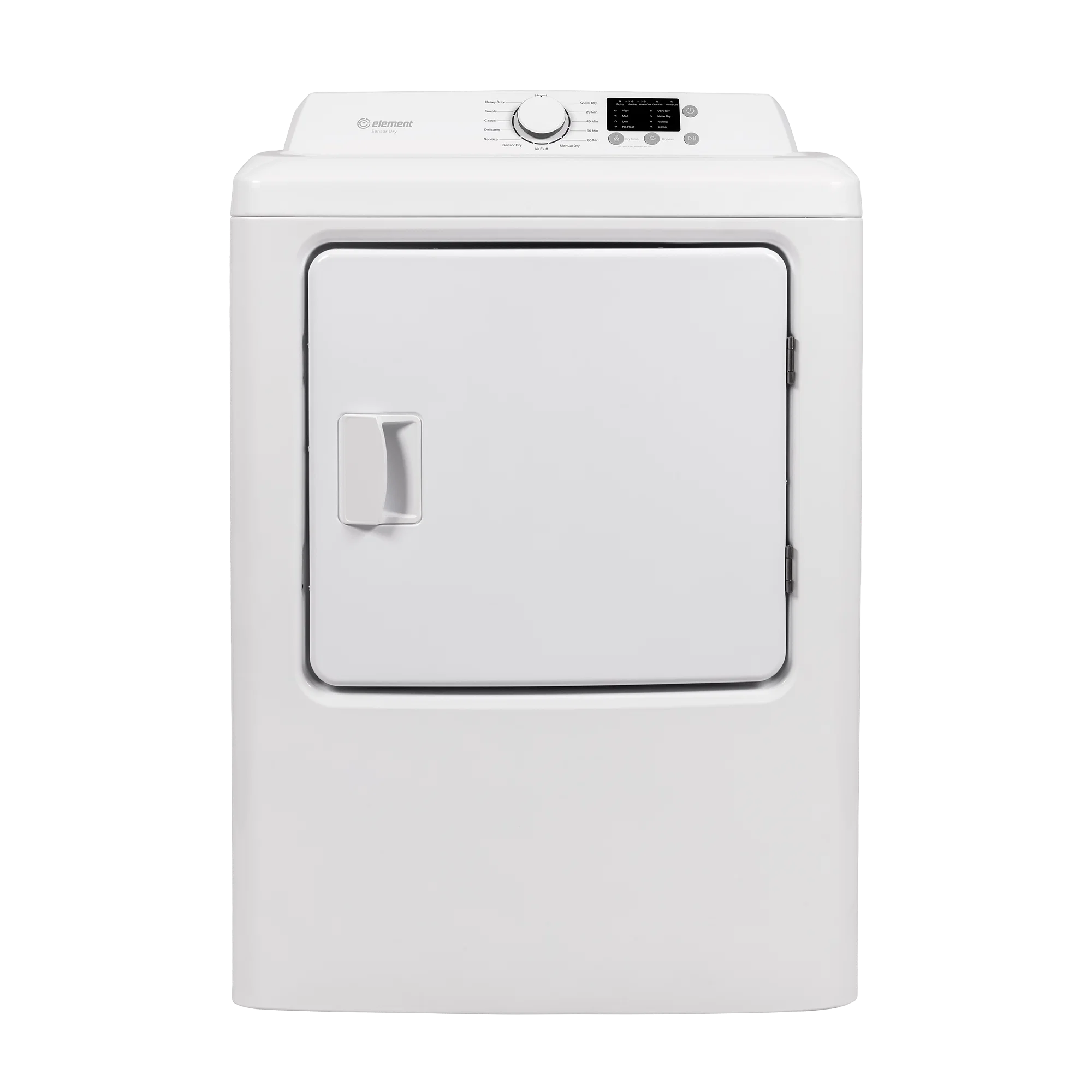 Sustainable Element Electronics 6.7 cu. ft. Front Load Gas Dryer – White EATDG2767CW Practical