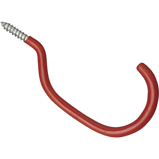 Superior National Hardware Screw-In Vinyl Coated Bicycle Storage Hook Excellent