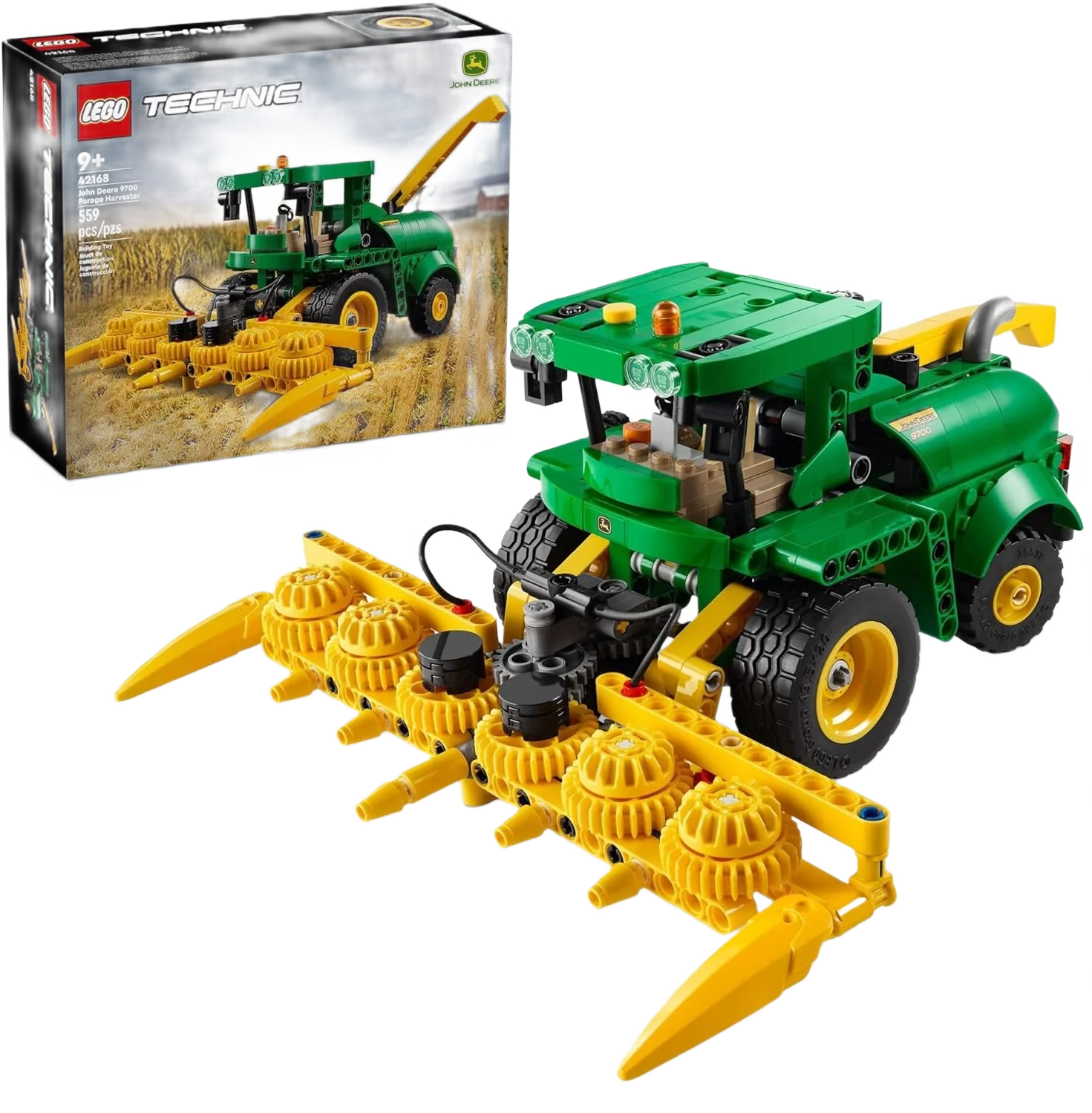 High-Quality LEGO Technic John Deere 9700 Forage Harvester Tractor Toy Powerful