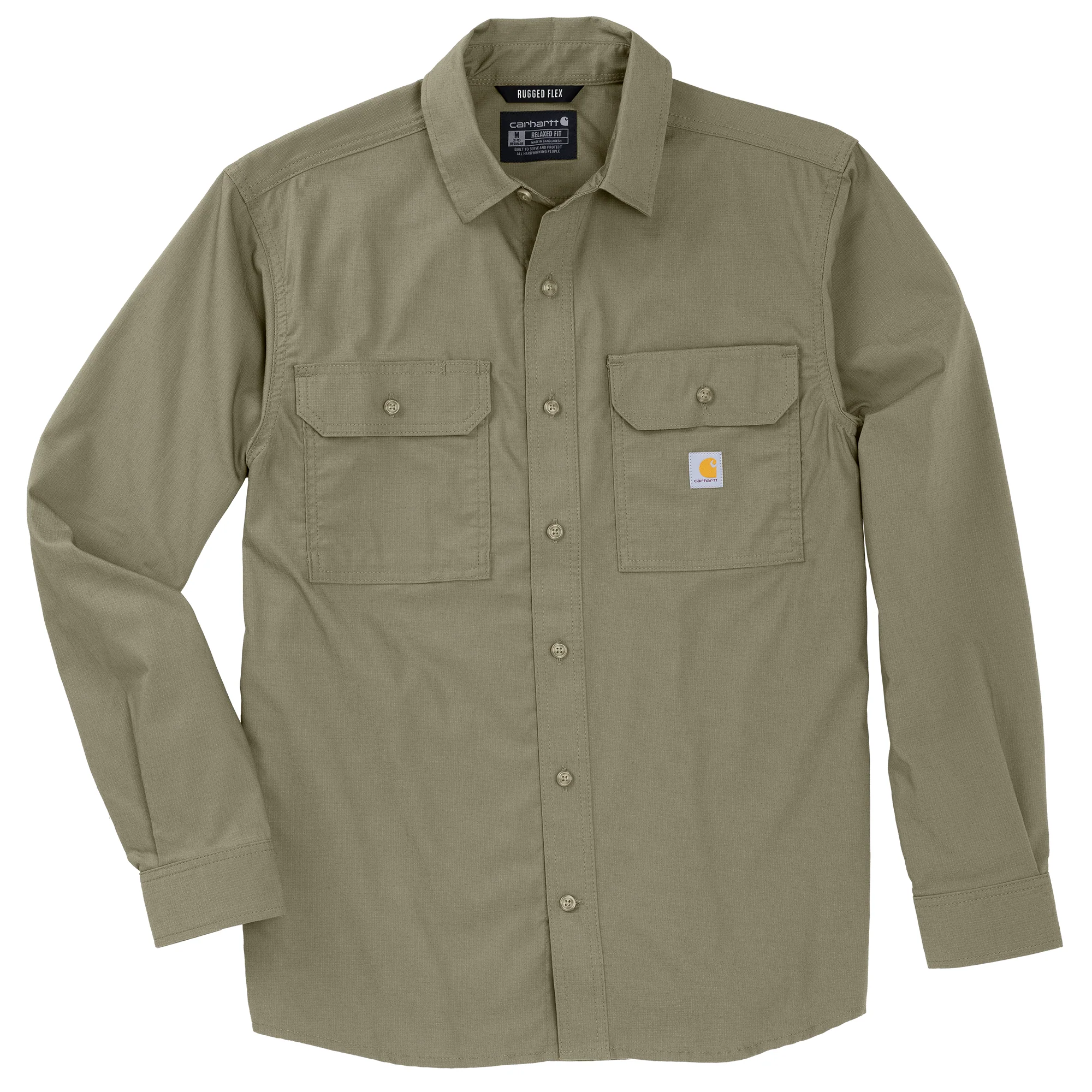 Premium Material Carhartt Men’s Glenwood Relaxed Long Sleeve Shirt Lightweight