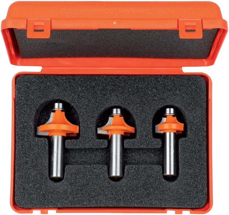 Next-Generation CMT Orange Tools 1 4 – 3 8 – 1 2 3-Pc Roundover Bit Set 1 4 Shank Responsible