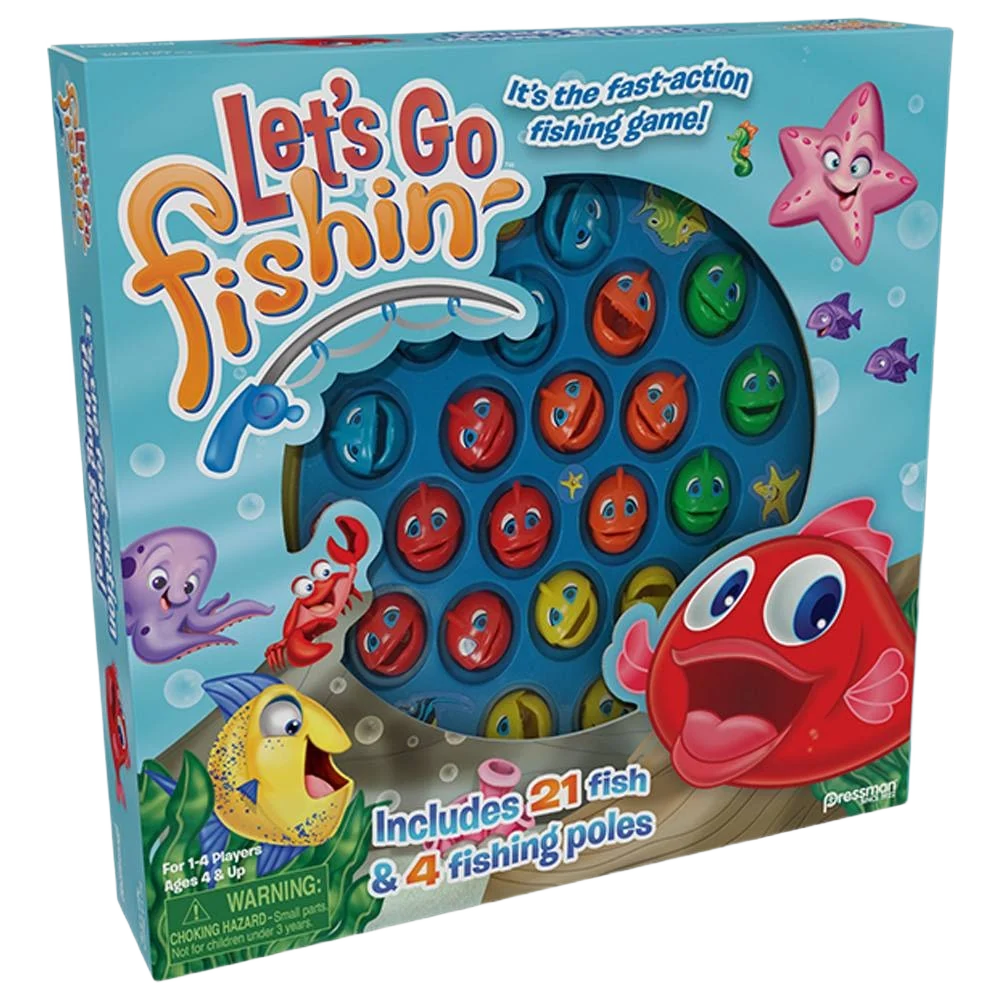 Powerful Pressman Let’s Go Fishin’ Game Proven