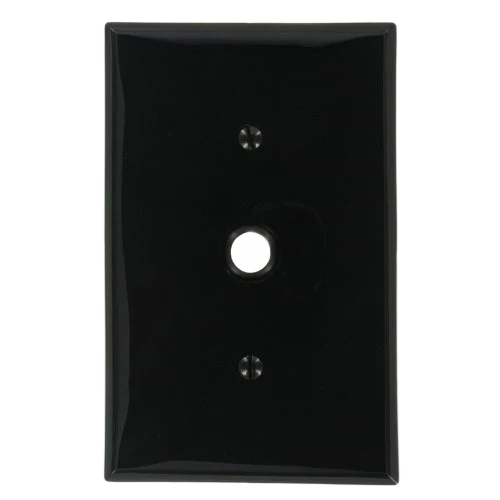High-Grade Leviton 1 Gang Black Midway Size Phone Cable WallPlate Fine Crafted